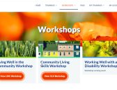 Screenshot of the HCL Workshops webpage