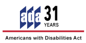 ada 31 years Americans with Disabilities Act logo